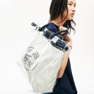 Bolsas Lacoste Clear Shopper Bag Mujer Blancos | HX2-91869Z2