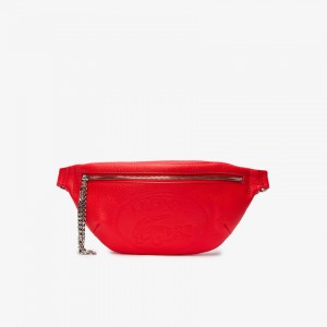 Bolsas Lacoste Croco Crew Grained Leather Beltbag Mujer Rojos | KF5-90189A6