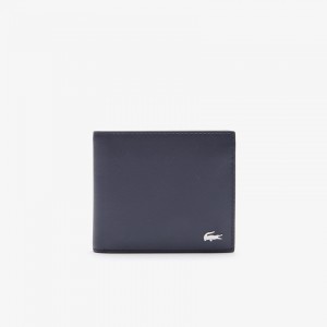 Bolsas Lacoste Fitzgerald billfold in leather Hombre Azul Marino | AK3-57675Y3