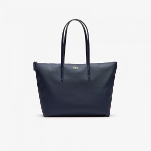 Bolso Tote Lacoste L.12.12 Concept Zip Mujer Azul Marino Azules | RM3-32243H8