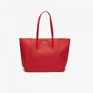 Bolso Tote Lacoste L.12.12 Concept Zip Mujer Rojos | PI0-38493M9