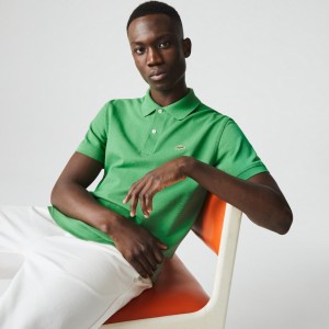 Camisa Polo Lacoste Classic Fit Organic Cotton Piqué Hombre Verdes | TF9-52755X1