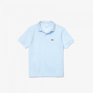 Camisa Polo Lacoste Niños Azules Claro Petit Piqué PH7-48914Z6