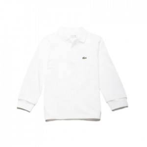Camisa Polo Lacoste Niños Blancos Petit Piqué CQ6-94199S5
