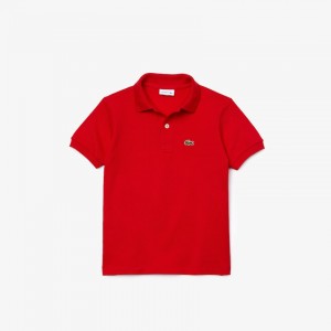 Camisa Polo Lacoste Niños Rojos Petit Piqué CK7-37563K9