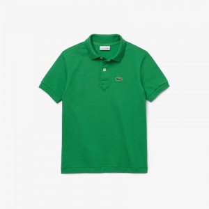 Camisa Polo Lacoste Niños Verdes Petit Piqué JA2-10241O9