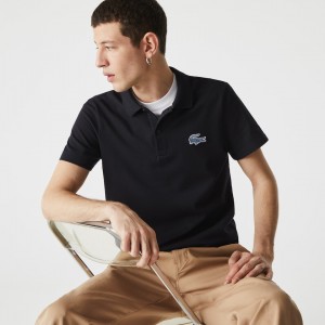 Camisa Polo Lacoste Regular Fit Cotton Piqué Hombre Azul Marino Azules | NE3-36053T1
