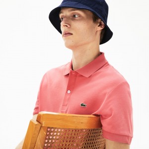 Camisa Polo Lacoste Regular Fit Soft Cotton Hombre Rosas | FU3-08480W0