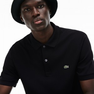 Camisa Polo Lacoste Hombre Negros Regular Fit Soft Cotton FP2-93319W6