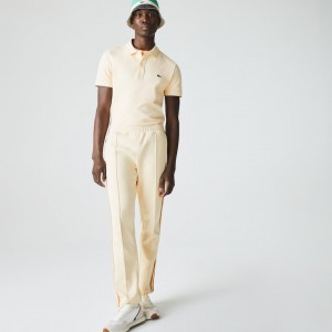 Camisa Polo Lacoste Slim Fit in Petit Piqué Hombre Beige | UQ0-96869A0