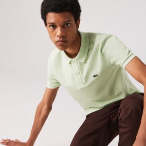 Camisa Polo Lacoste Hombre Verdes Slim Fit in Petit Piqué EY5-69006P4