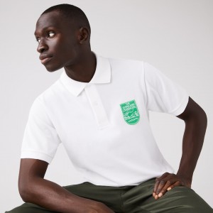 Camisa Polo Lacoste & The Everglades Foundation Co-Branded Hombre Blancos | GU7-79997N2