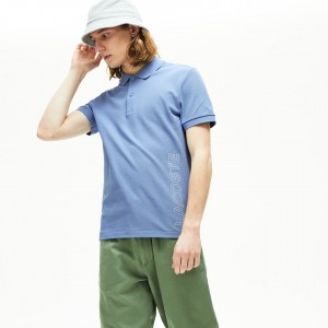 Camisas Lacoste Branded Cotton Polo Hombre Morados | BX2-06040D1