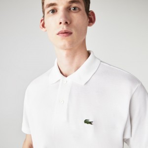 Camisas Lacoste Classic Fit L.12.12 Polo Hombre Blancos | FK2-01920R5