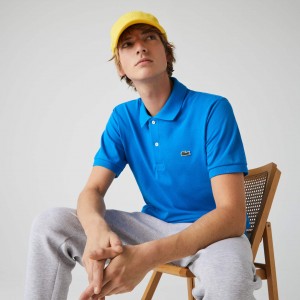 Camisas Lacoste Classic Fit L.12.12 Polo Hombre Azules | UZ0-76347G5