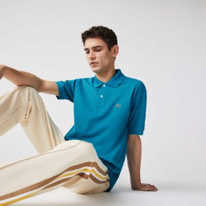 Camisas Lacoste Classic Fit L.12.12 Polo Hombre Azules | EP0-53745S7