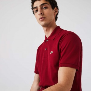 Camisas Lacoste Classic Fit L.12.12 Polo Hombre Rojos Oscuro | UI6-83288Y7