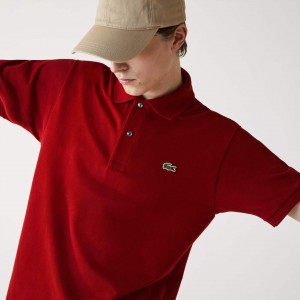 Camisas Lacoste Classic Fit L.12.12 Polo Hombre Rojos Oscuro | JK6-74647Y6