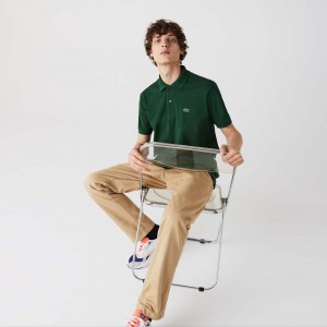 Camisas Lacoste Classic Fit L.12.12 Polo Hombre Verdes | ZC0-18201V4