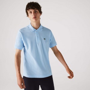 Camisas Lacoste Classic Fit L.12.12 Polo Hombre Azules Claro | HU4-75127B9