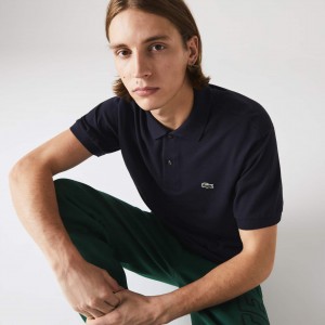 Camisas Lacoste Classic Fit L.12.12 Polo Hombre Azul Marino Azules | ND1-65376Z5