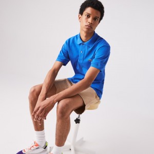 Camisas Lacoste Classic Fit L.12.12 Polo Hombre Azules | DF5-50675A2
