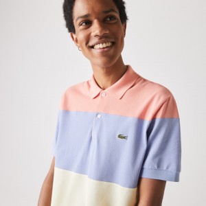 Camisas Lacoste Fresh And Light Cotton Piqué Classic Fit Polo Hombre Turquesa Amarillos Morados Rosas | RX9-04800I1