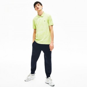 Camisas Lacoste Motion Premium Piqué Polo Hombre Amarillos | QB1-23062L6