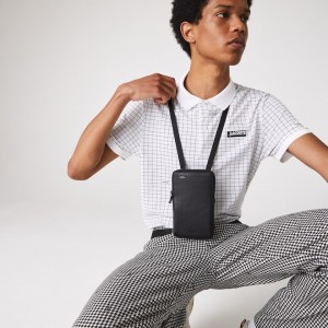 Carteras Lacoste Hombre Negros Infini-T Integrated Inductive Charger Smartphone LM3-39773H4