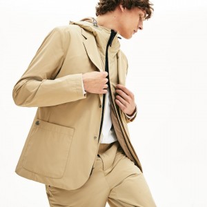 Chamarras Lacoste 3-in-1 Ergonomic Hombre Beige | GJ3-37633L8