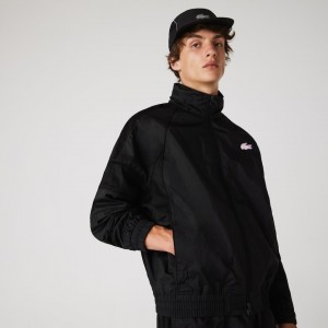 Chamarras Lacoste CONCEPTS Collaboration Lightweight Zip-Up Hombre Negros | BB1-19171U6