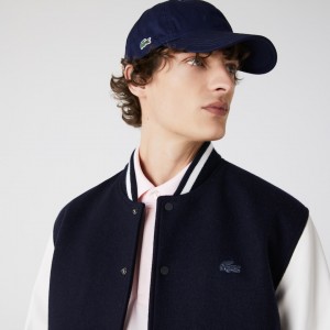 Gorras Lacoste Hombre Azul Marino Azules Contrast Strap Cotton OP5-17971R6