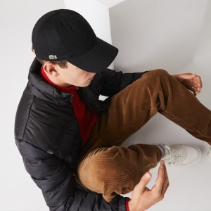 Gorras Lacoste Contrast Strap Cotton Hombre Negros | TP7-83348E8