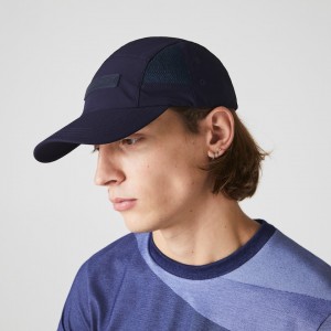 Gorras Lacoste Motion Nylon Hombre Azul Marino Azules | RS3-56615O1