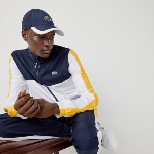 Gorras Lacoste Hombre Azul Marino Azules Blancos SPORT Contrast Border Lightweight MW1-56675Q7
