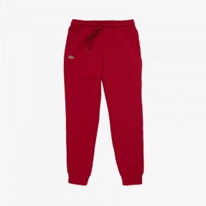 Pantalon Deportivo Lacoste SPORT Fleece Tennis Hombre Rojos Oscuro | ON0-38873F9