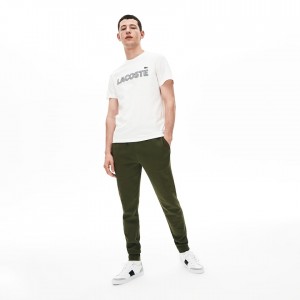 Pantalon Deportivo Lacoste SPORT Fleece Tennis Hombre Kaki Verdes | ZC5-95229T1
