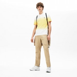 Pantalon Lacoste Motion Ergonomic Hombre Beige | EQ9-38403U4