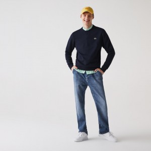 Sudaderas Lacoste Hombre Azul Marino Azules SPORT Cotton Blend Fleece FP7-79407X3