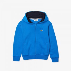 Sudaderas Lacoste Niños Azules Azul Marino Azules SPORT Tennis Zippered Fleece HH8-03150T8