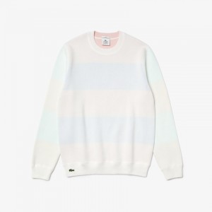 Suéteres Lacoste Hombre Blancos LIVE Reversible Cotton WO0-98779T3