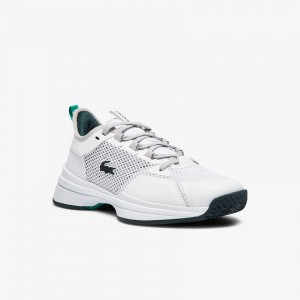 Tenis Lacoste AG-LT 21 Textile and Synthetic Mujer Blancos Verdes | VU5-18481D1