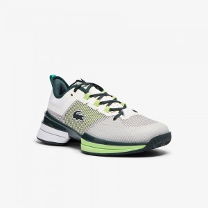 Tenis Lacoste AG-LT 21 Ultra Textile Hombre Blancos Verdes | EH4-11581S9