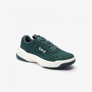 Tenis Lacoste Ace Lift Bicolour Leather Hombre Verdes Oscuro Blancos | NZ2-38633W7