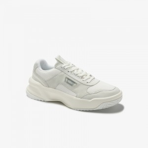 Tenis Lacoste Ace Lift Colourblock Leather Mujer Blancos Blancos | GW3-84748W6