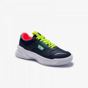 Tenis Lacoste Ace Lift Leather Hombre Azul Marino Turquesa | FF1-36303B2
