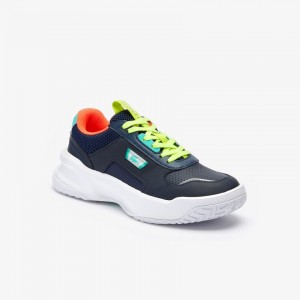 Tenis Lacoste Ace Lift Leather Mujer Azul Marino Turquesa | OW2-23682X4