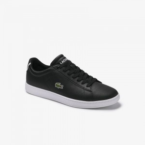 Tenis Lacoste Carnaby Evo Leather Hombre Negros | DO4-23952S6