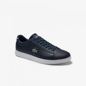 Tenis Lacoste Carnaby Evo Leather Hombre Azul Marino | NX4-14631P6