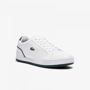Tenis Lacoste Challenge Leather Hombre Blancos | OM8-22372Z9